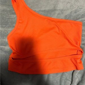 orange tank top for women size medium
